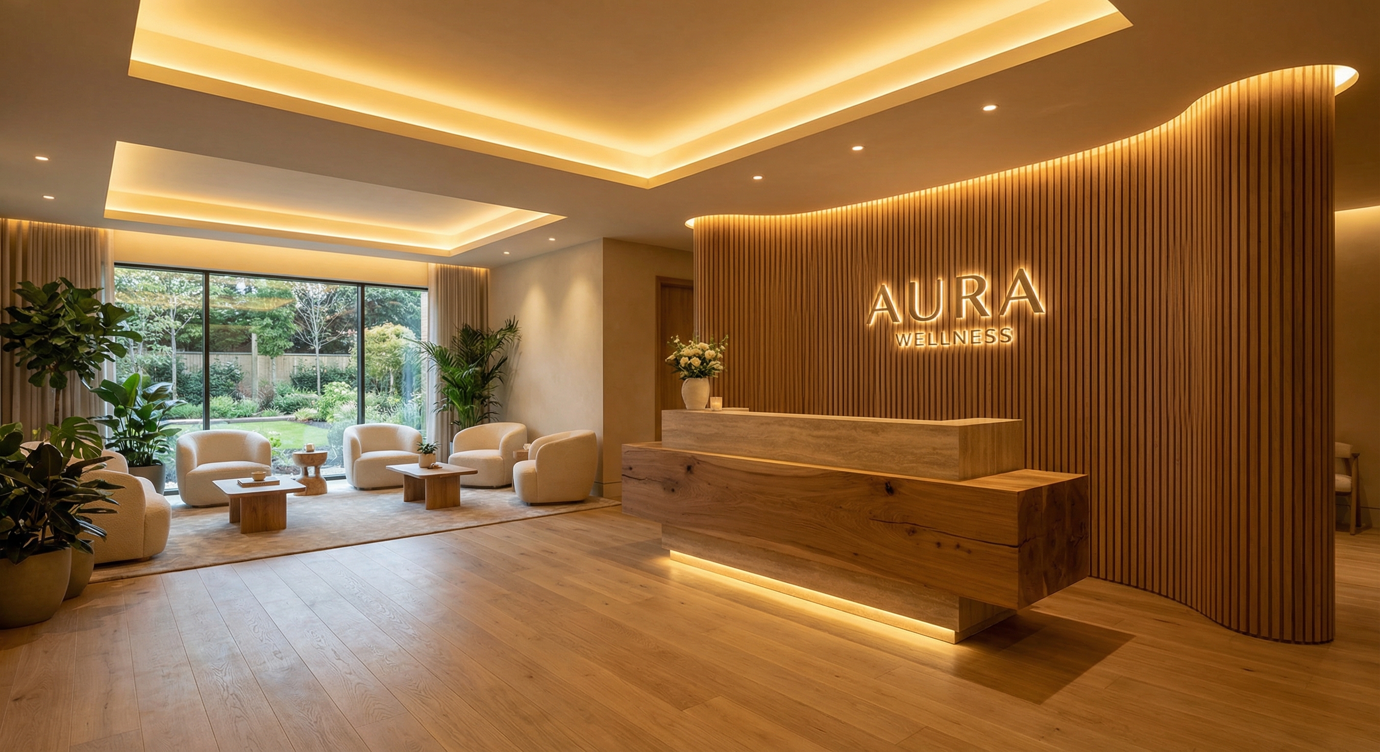 Modern wellness center interior